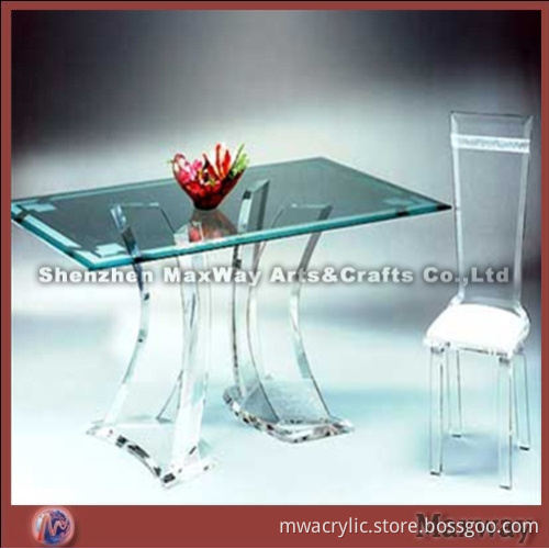 Coffee quadrate modern acrylic/lucite furniture table